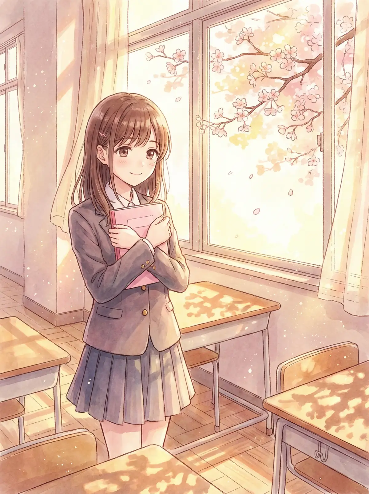 桃乃木 粉丝投稿 - 粉丝拍摄的校园风格应援照